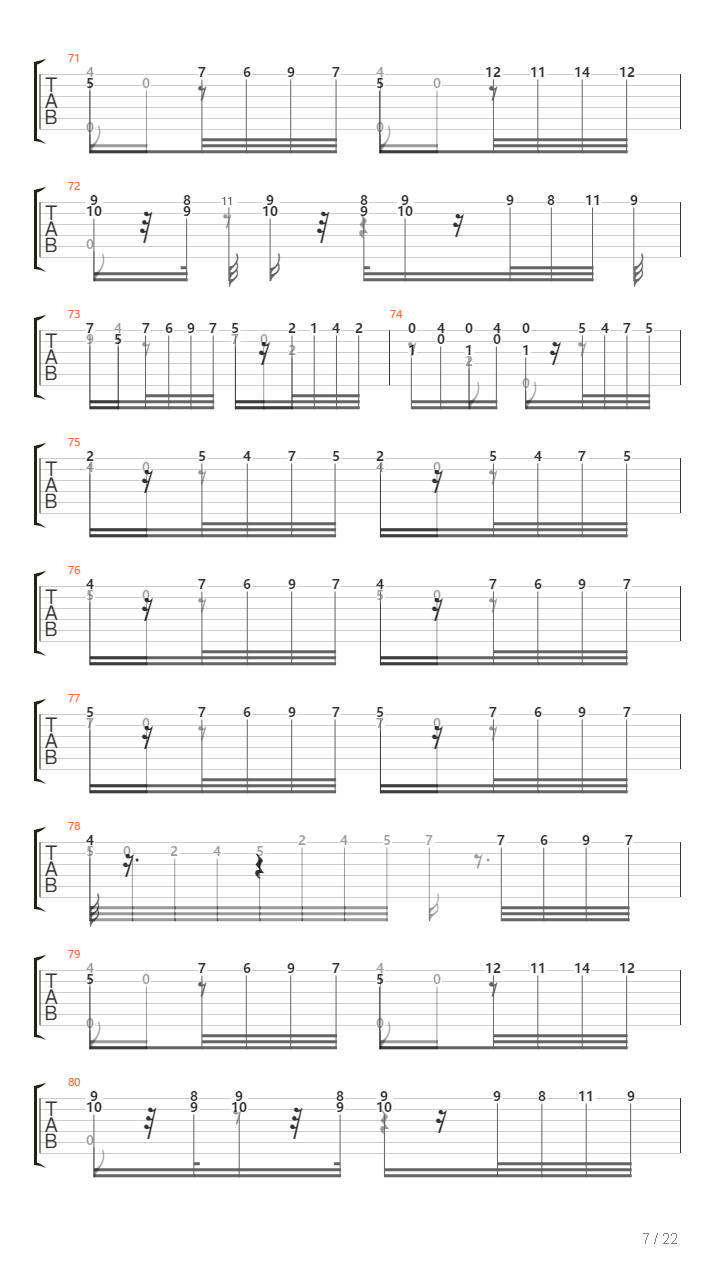 Introduction, Theme and Variations on a theme by Mozart, Op. 9吉他谱