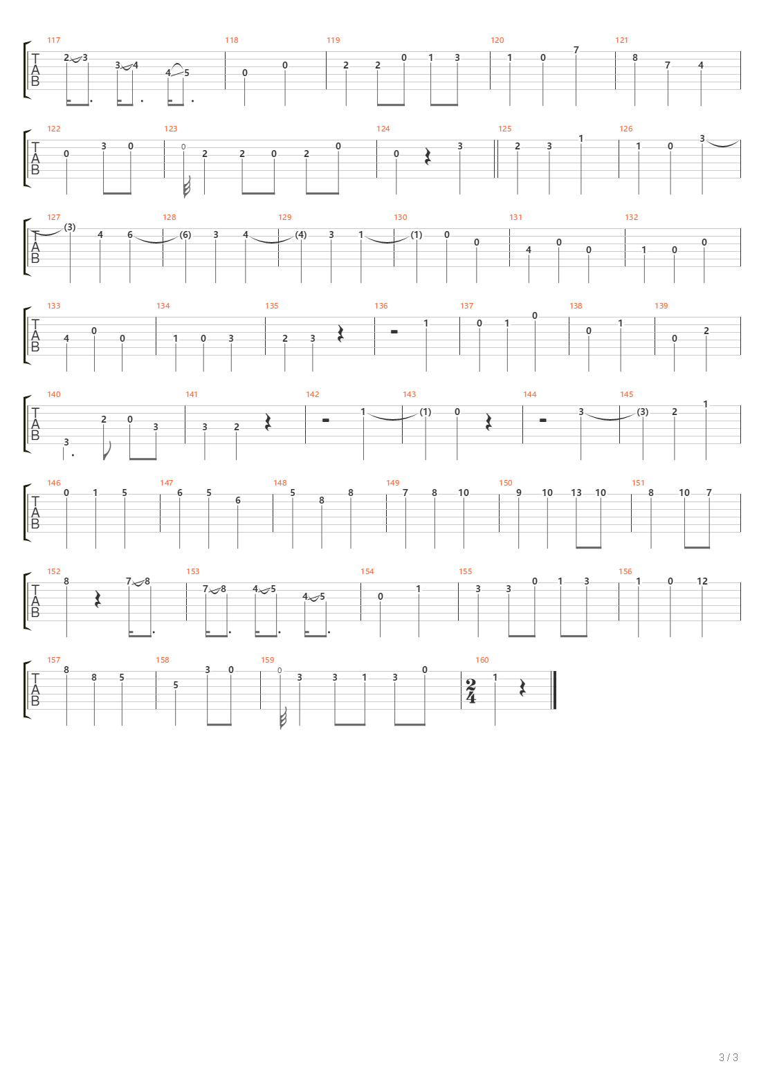 皇帝四重奏第三乐章（String Quartet Op. 76, No. 3, in C Major ("Emperor") Ⅲ）吉他谱