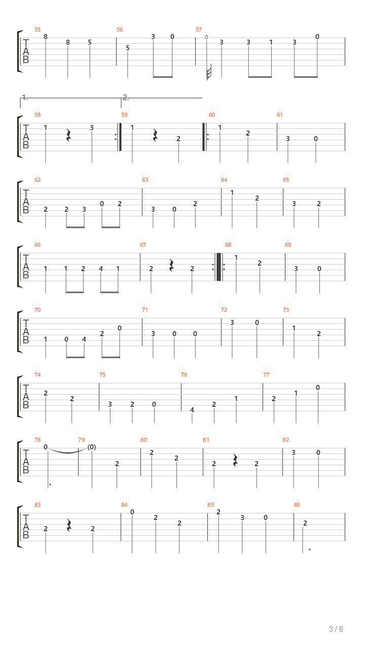 皇帝四重奏第三乐章（String Quartet Op. 76, No. 3, in C Major ("Emperor") Ⅲ）吉他谱