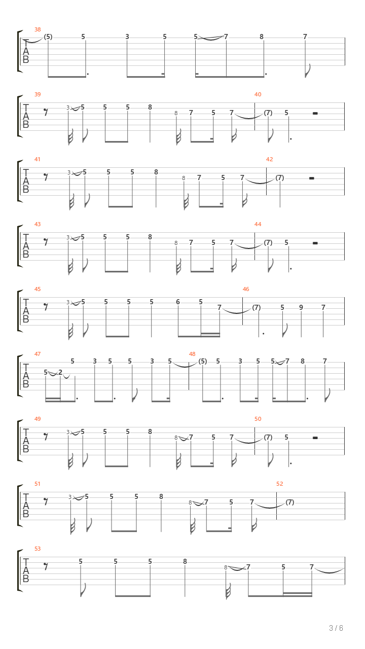 Costline（海岸线）吉他谱