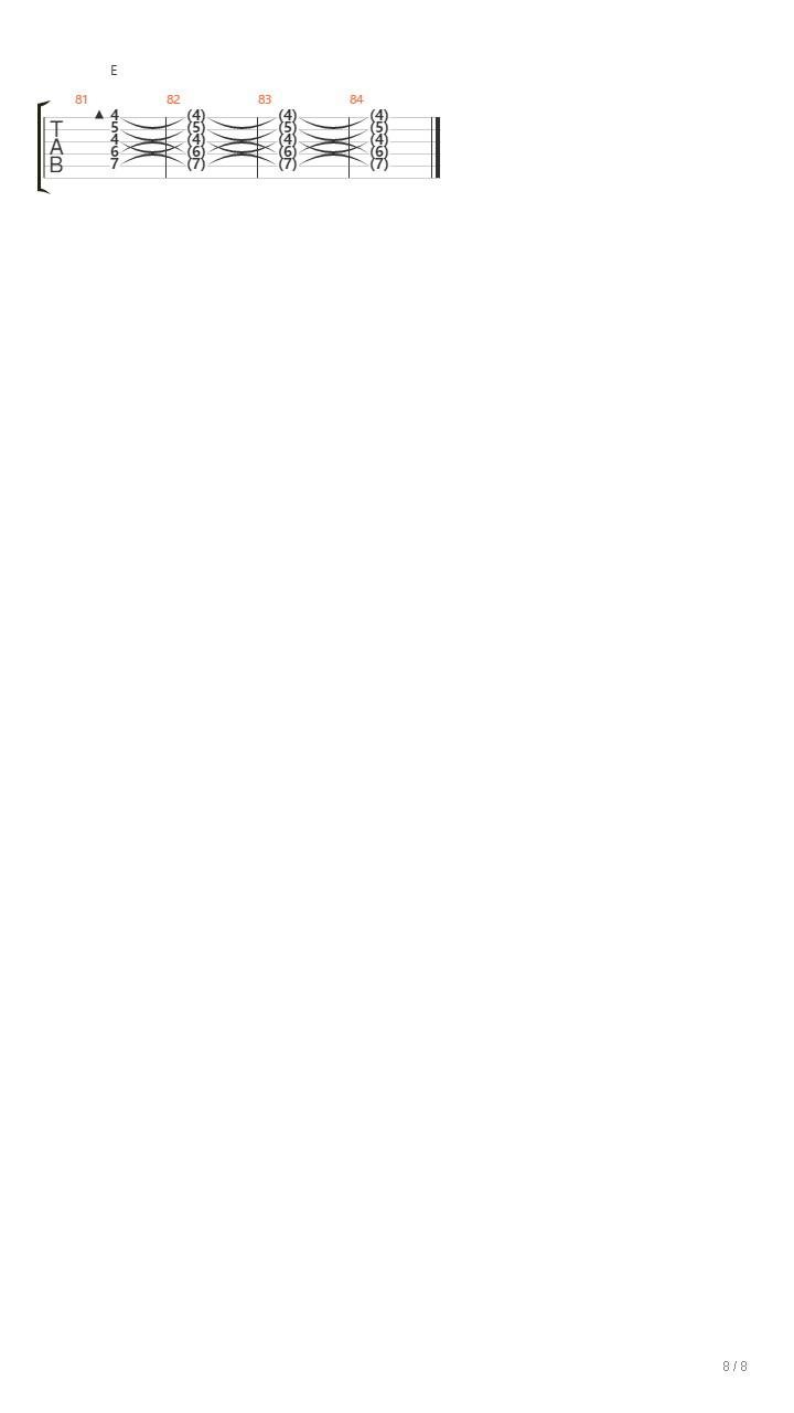 星际连线(流行版D转E调)吉他谱