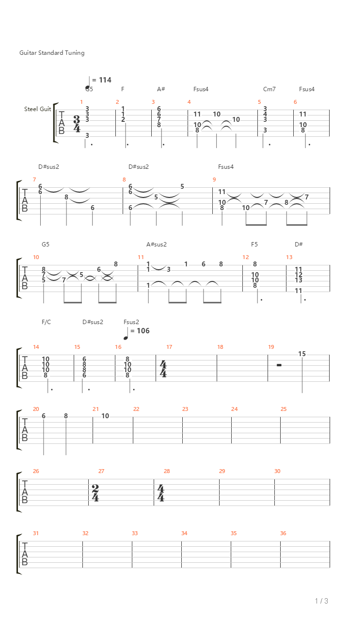 World Break -Main Theme-吉他谱