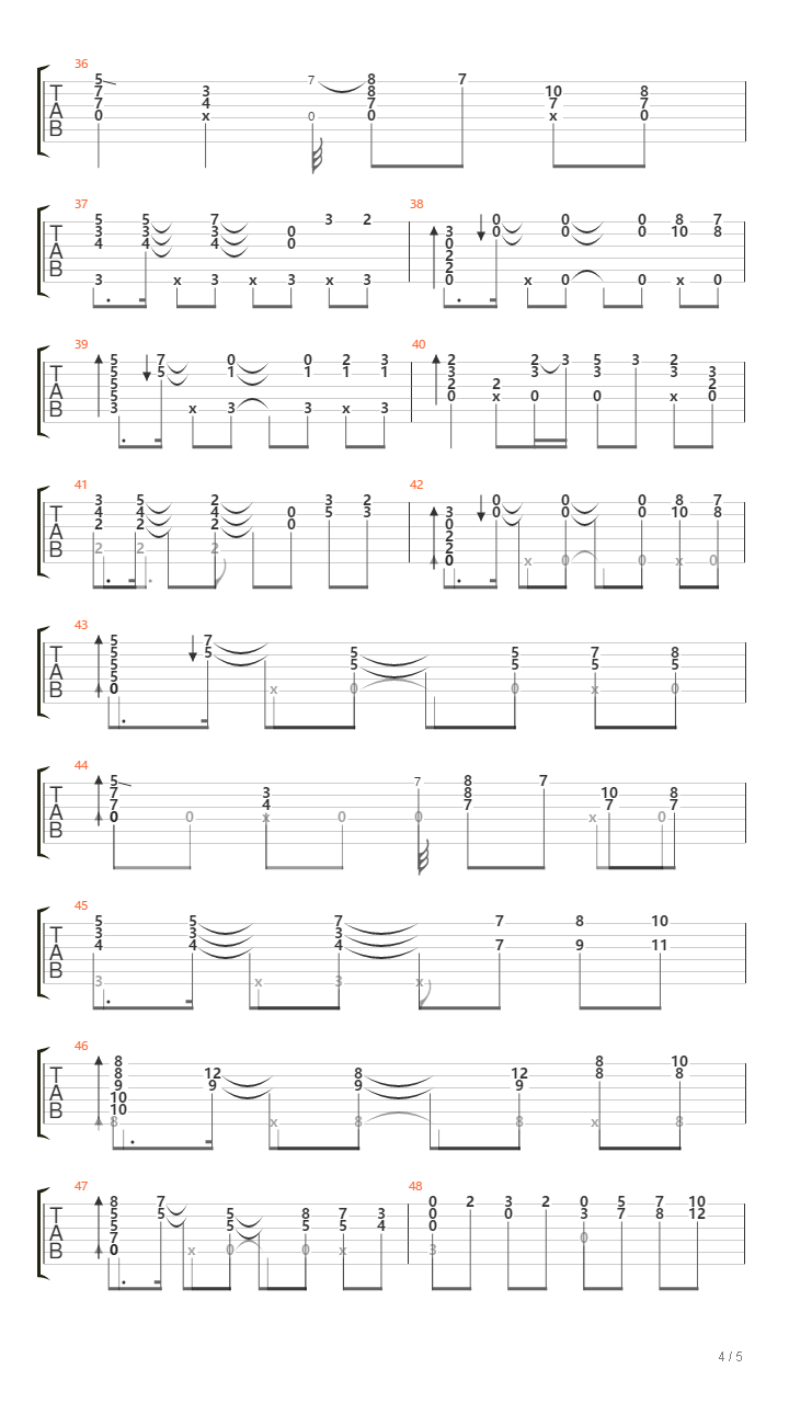 Final Phase吉他谱