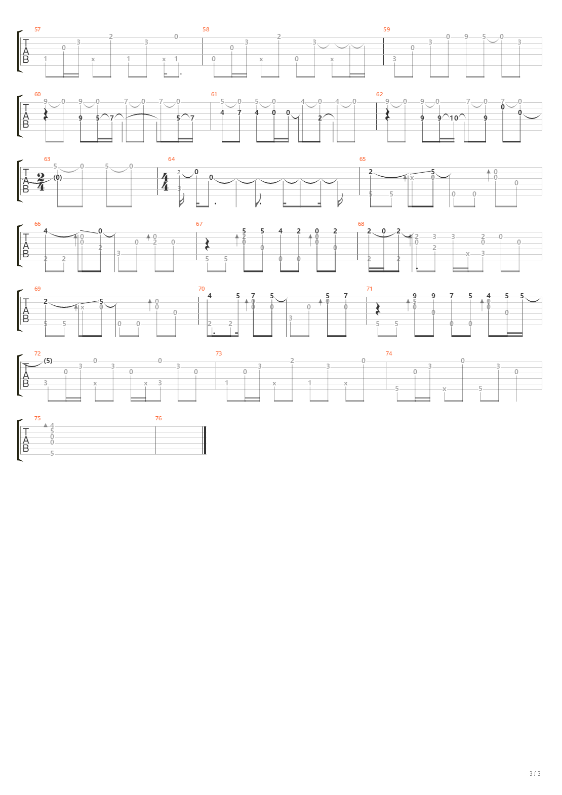 Angel吉他谱