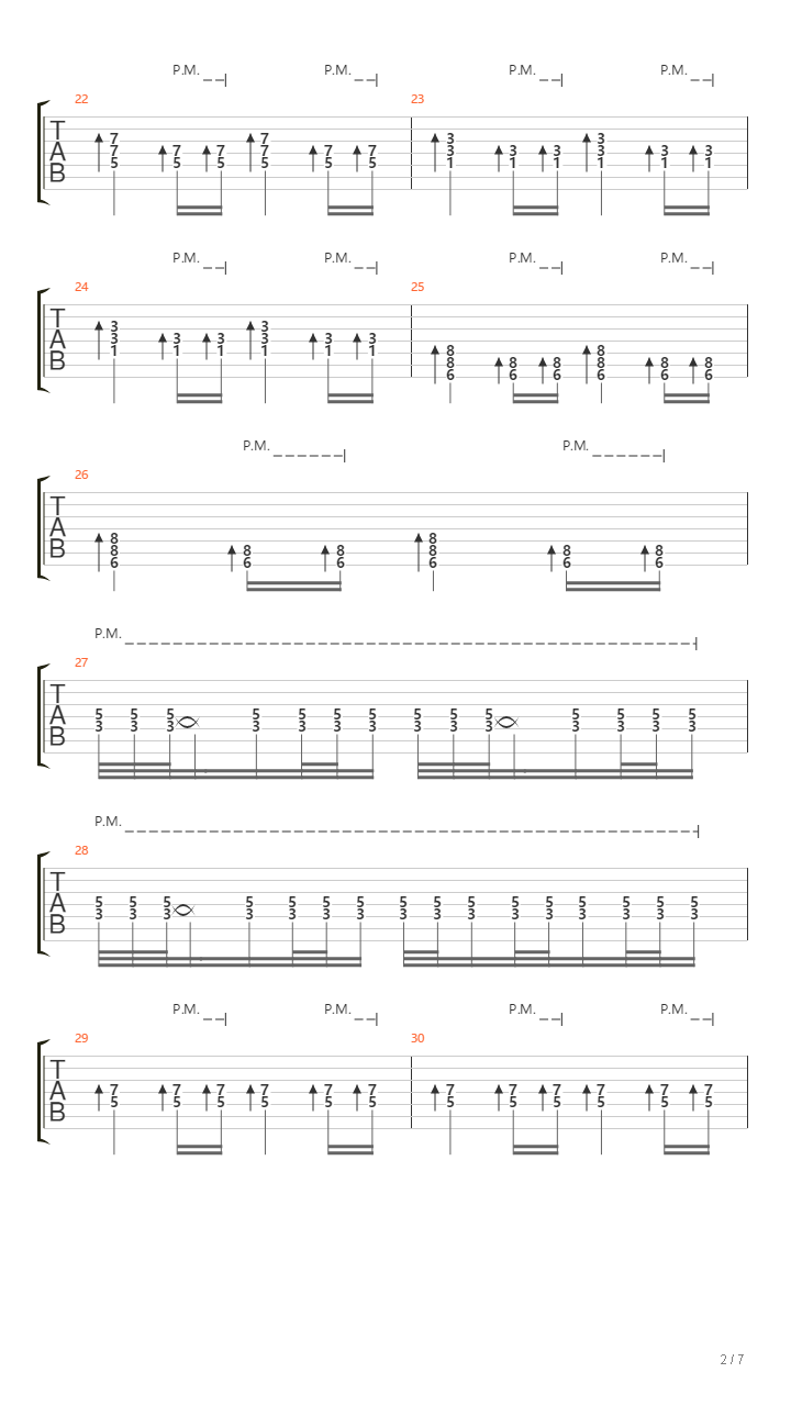 权力的游戏主题曲(改编重金属版 乐队总谱)吉他谱