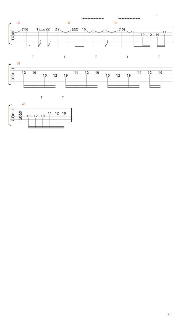 Eternal （Intro部分）吉他谱