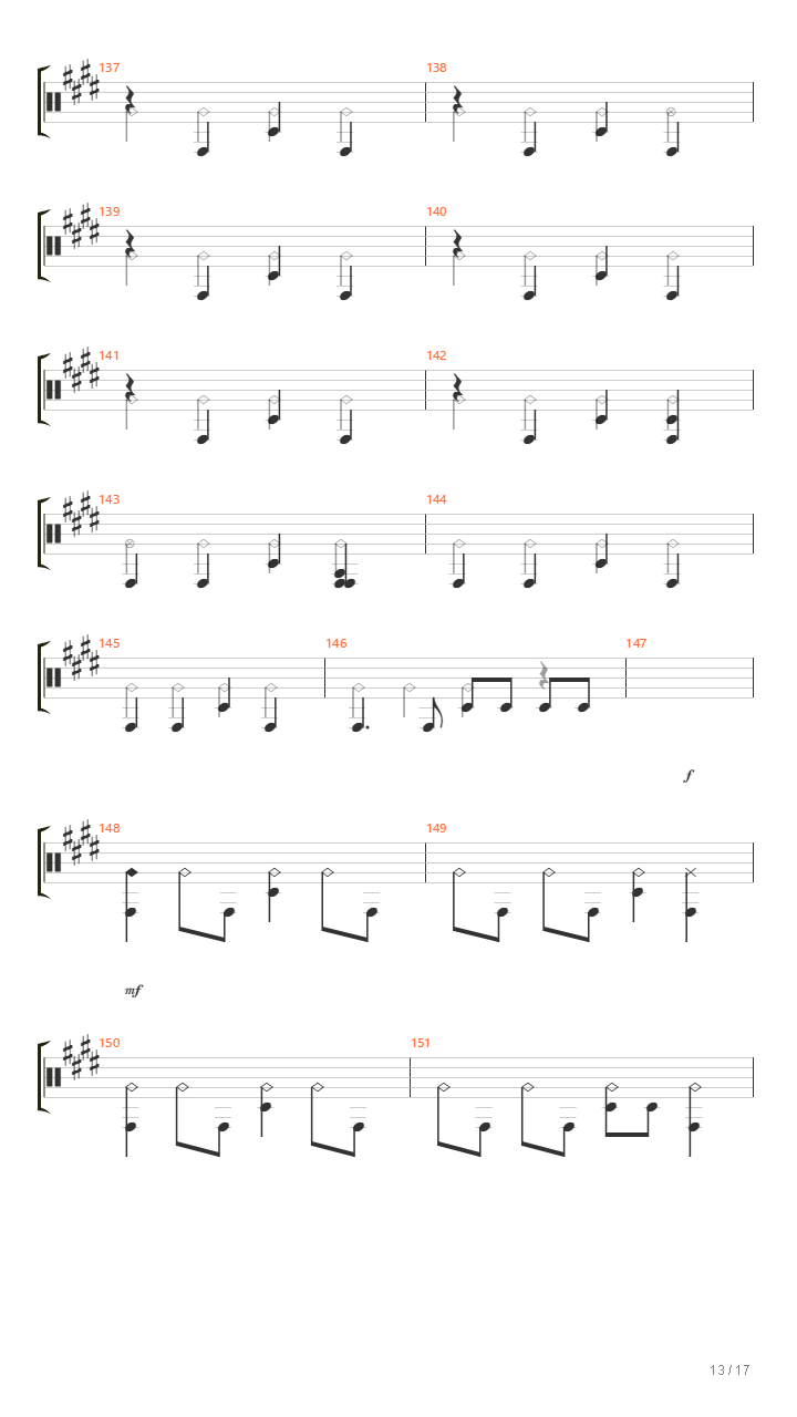 Blood Colour（伴奏总谱）吉他谱