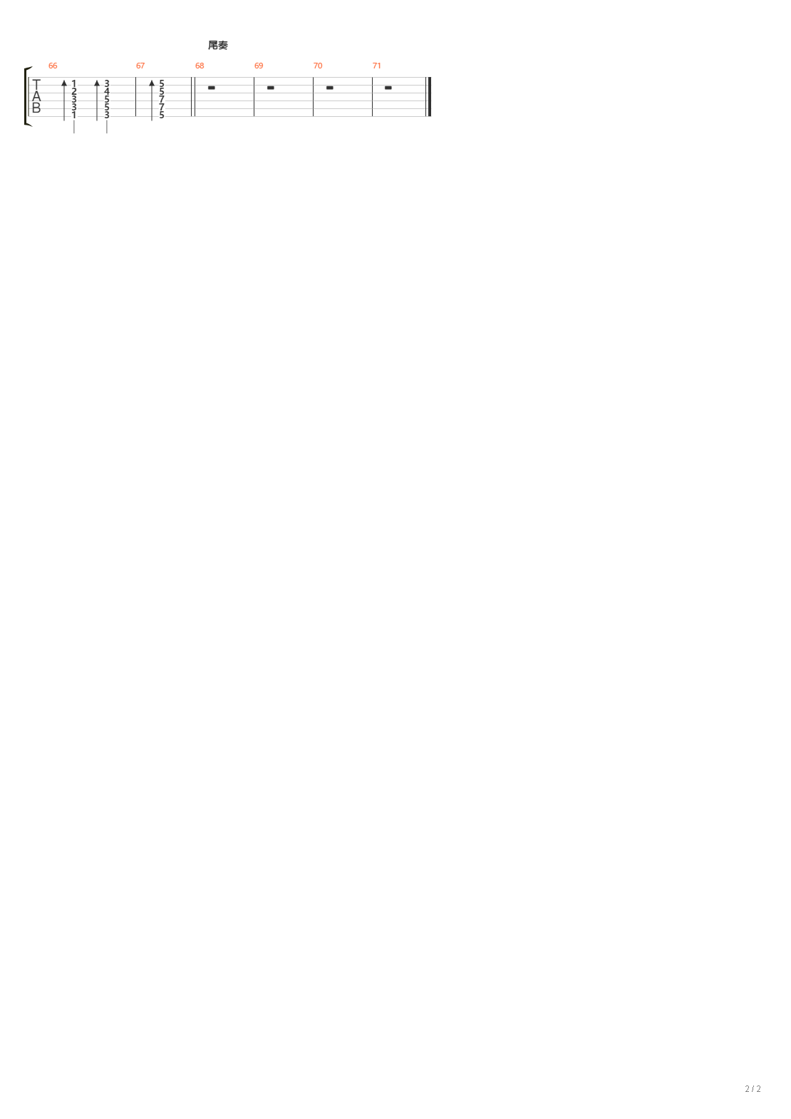 城南花已开（总谱）吉他谱