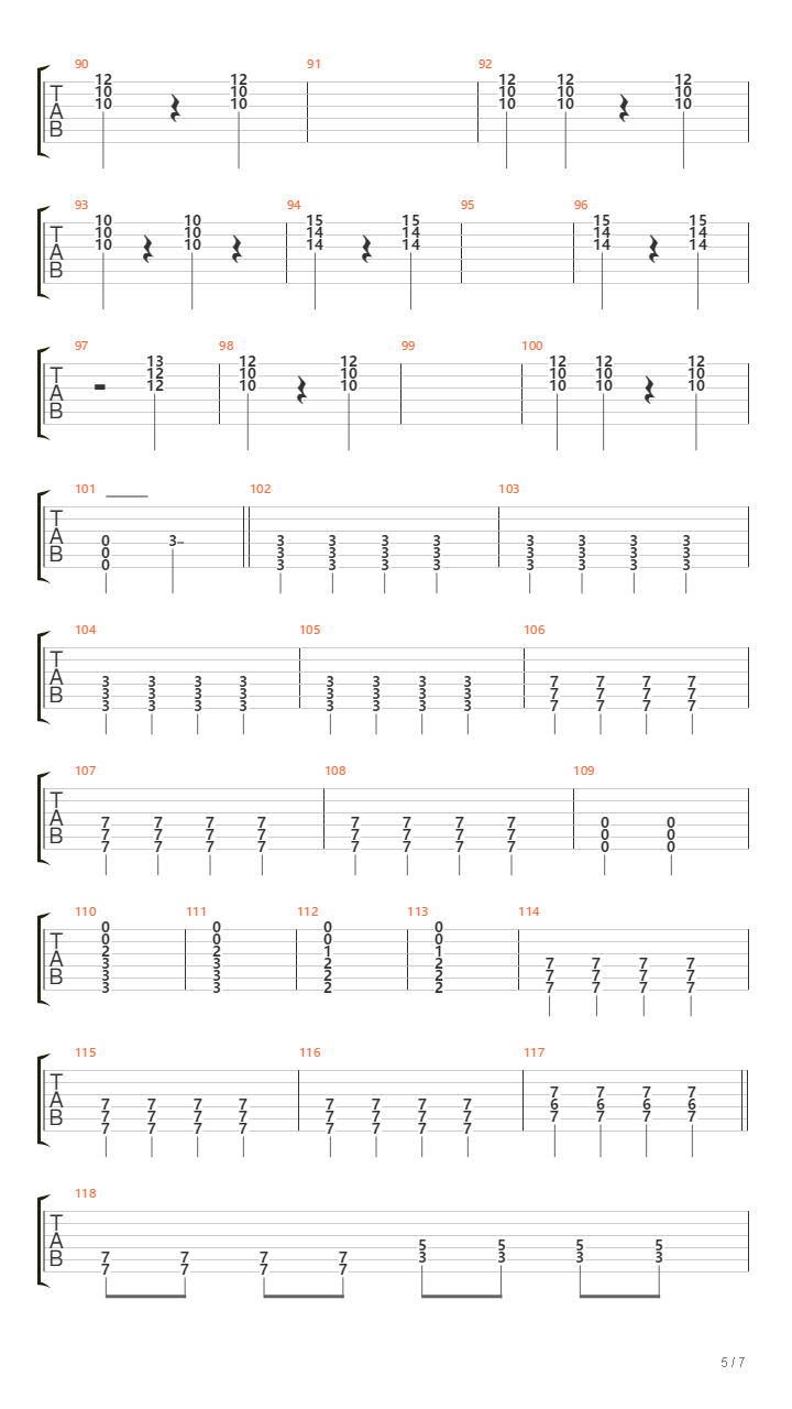 空吉他谱