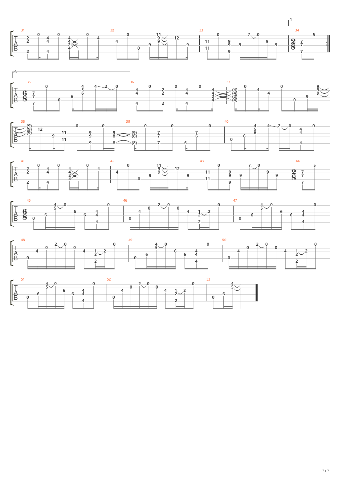 Sprint吉他谱