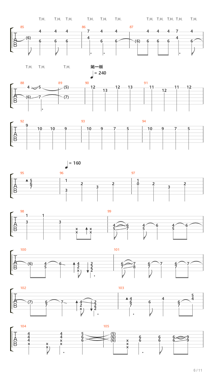 Sticks & Stones 驯龙高手1主题曲 自编指弹（How to train your dragon1）吉他谱