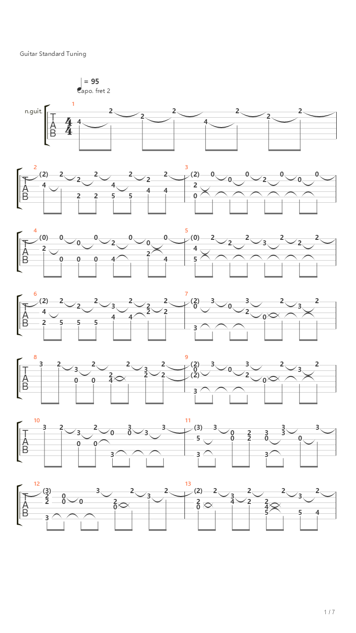 The Sound of Silence（寂静之声）吉他谱