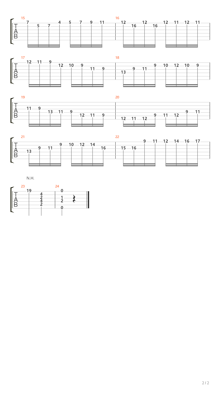 塔雷加E大调音阶练习曲 Etude in E major吉他谱