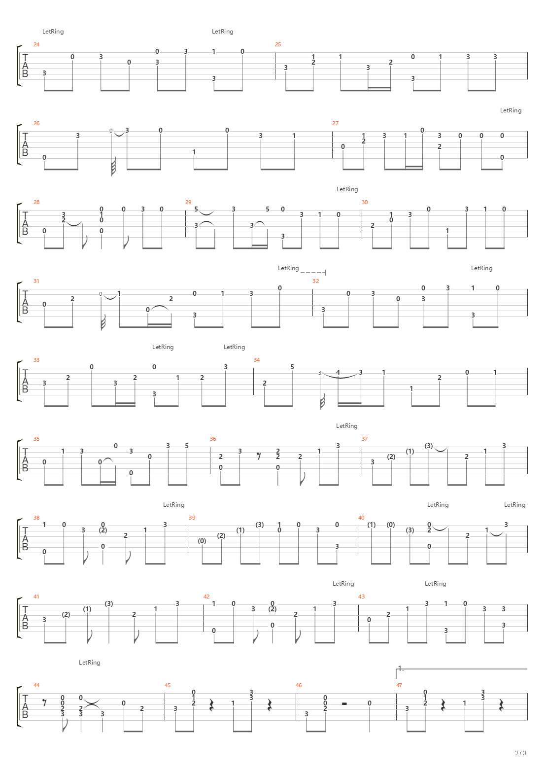ワタシだけ。 (simplified Version)吉他谱