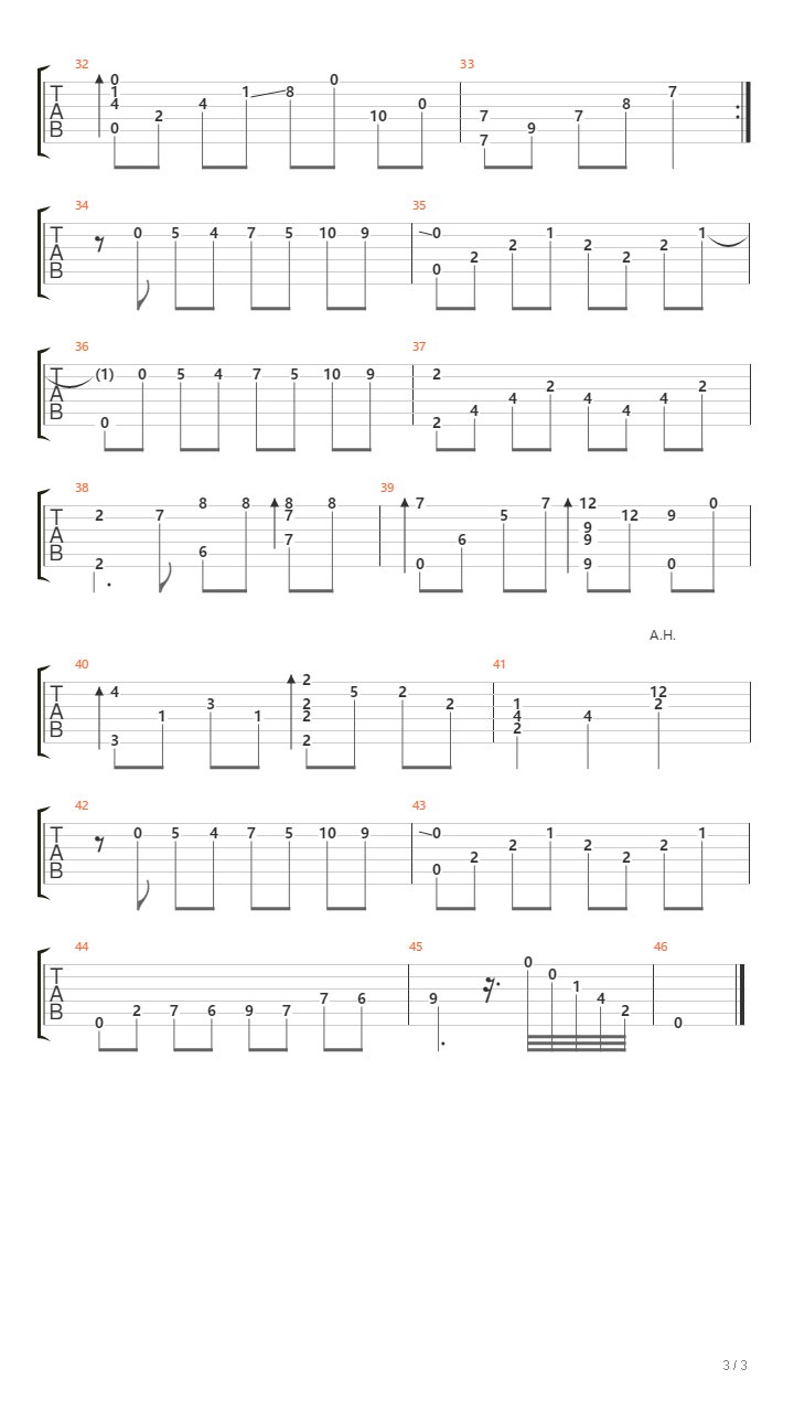 夜的旋律Melodia de uma noite吉他谱