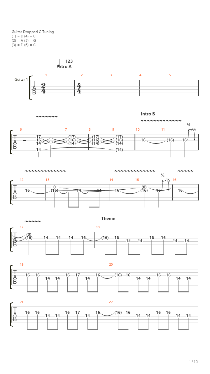Terrain吉他谱