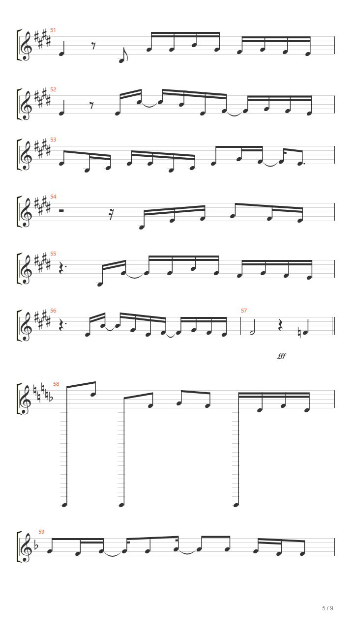 凪がぬ感情に音楽を(Nagiganu Kanjou ni Ongaku wo,在风平浪静的感情中演奏音乐)吉他谱