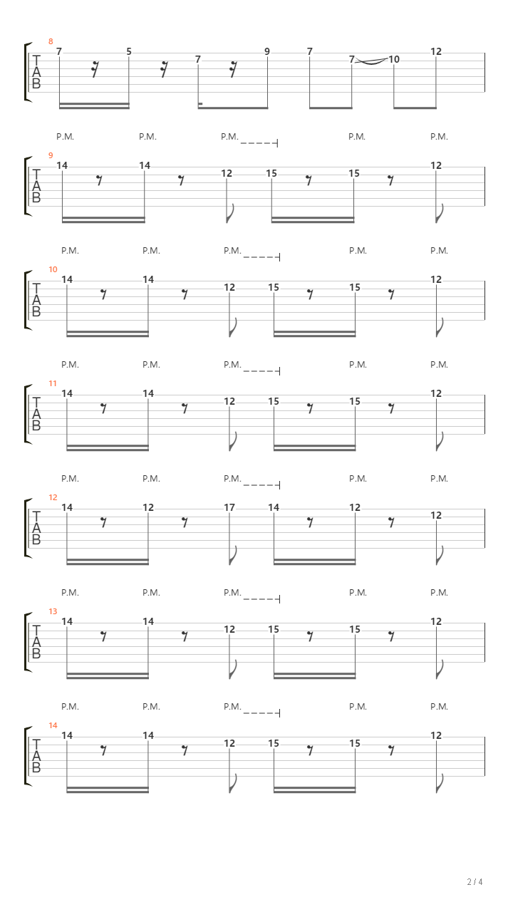 丑outro吉他谱