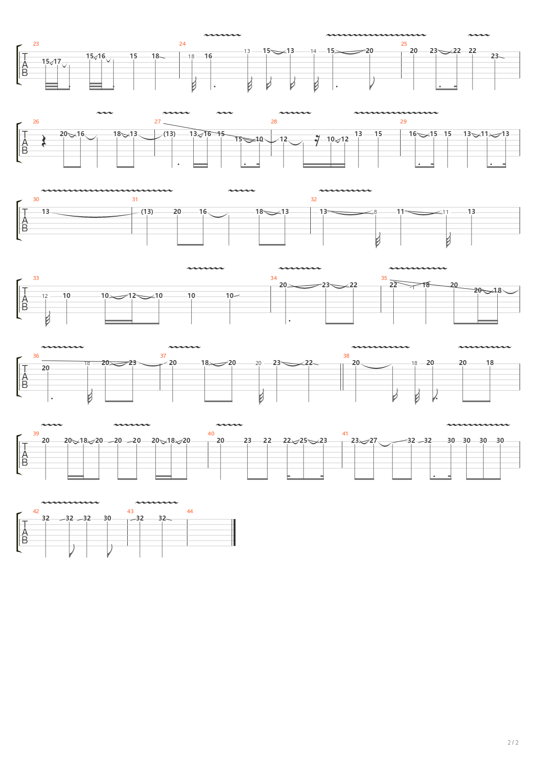 High Hopes (solo)吉他谱
