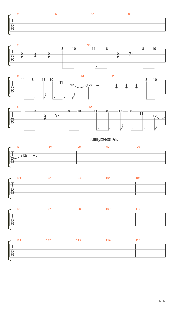 Ba-da-Ba吉他谱