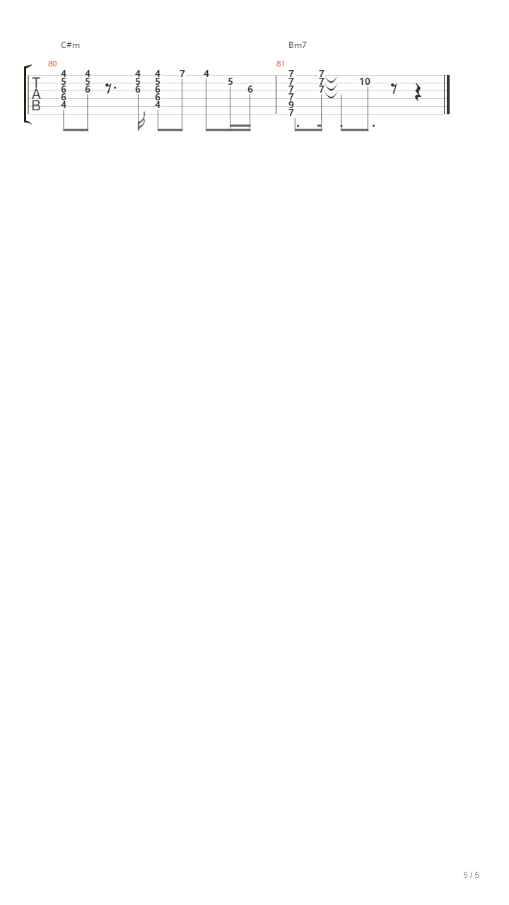 怪天气吉他谱