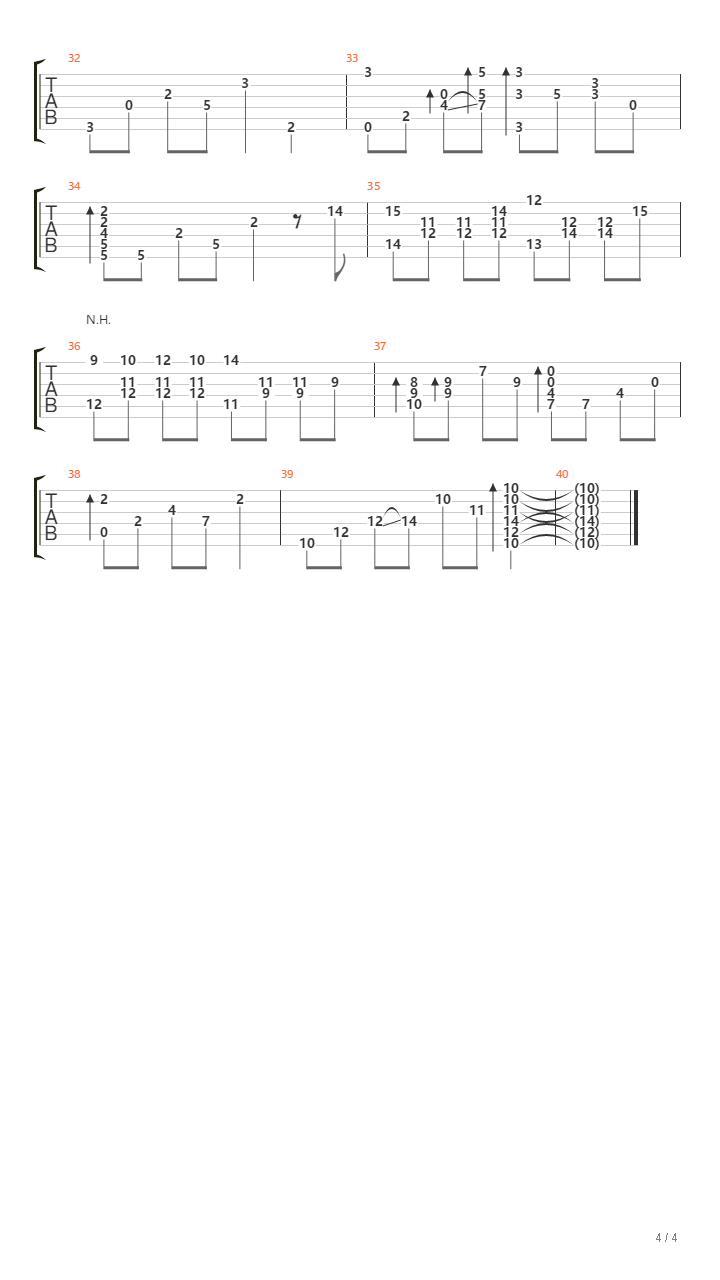 paying love吉他谱