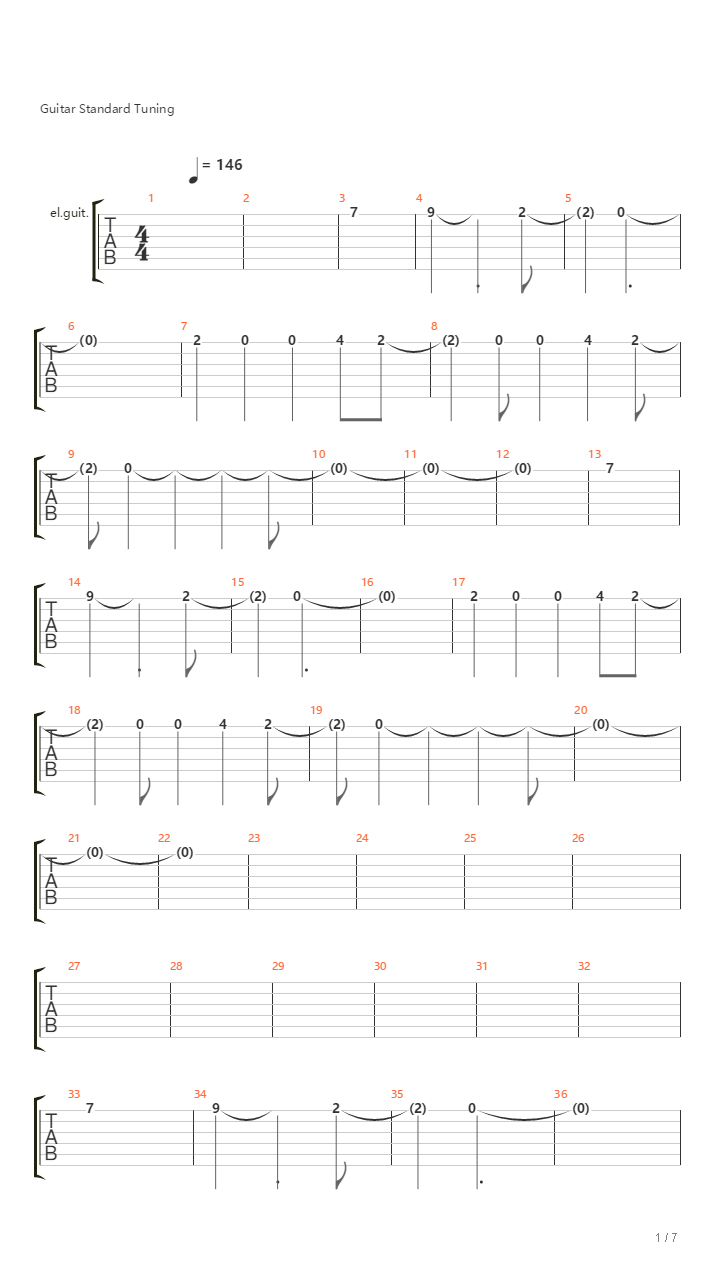 Moon on the water (Beck)吉他谱
