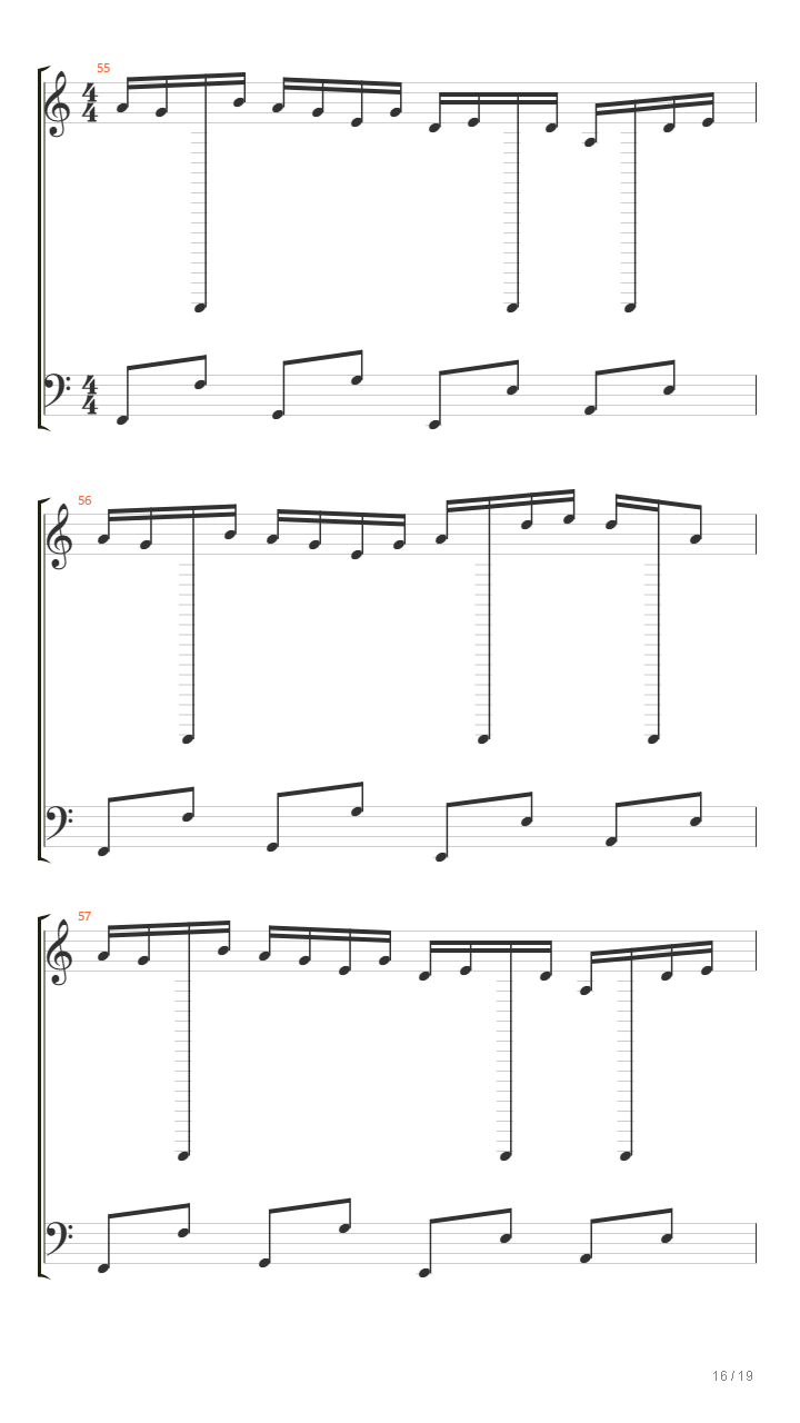 你的名字 - 三叶的主题曲（三葉のテーマ）吉他谱