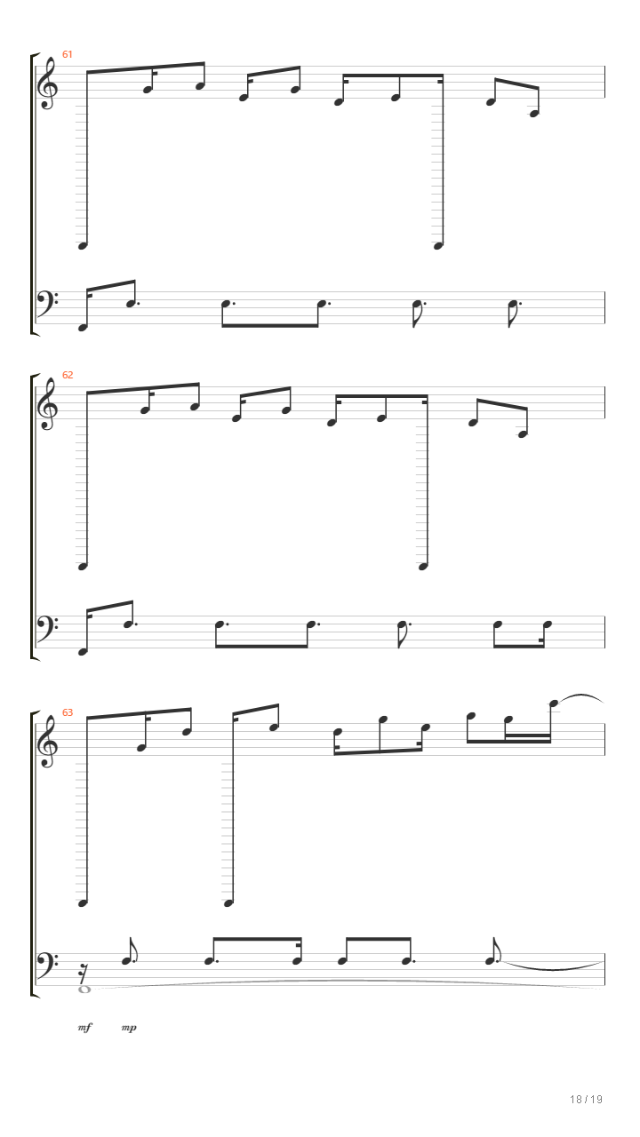 你的名字 - 三叶的主题曲（三葉のテーマ）吉他谱