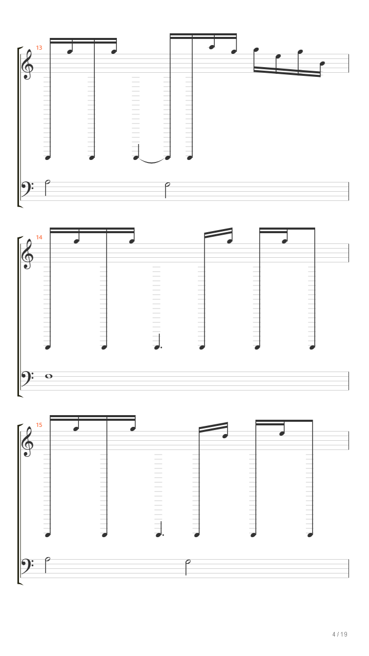 你的名字 - 三叶的主题曲（三葉のテーマ）吉他谱