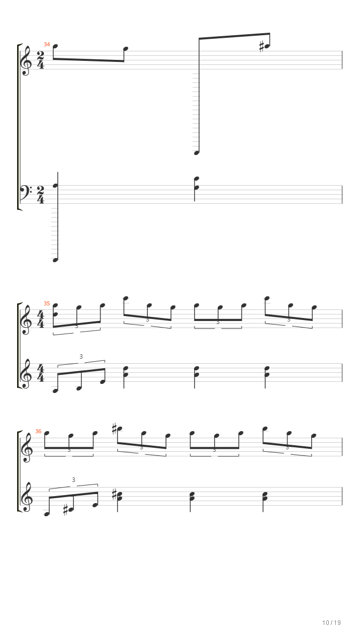 你的名字 - 三叶的主题曲（三葉のテーマ）吉他谱