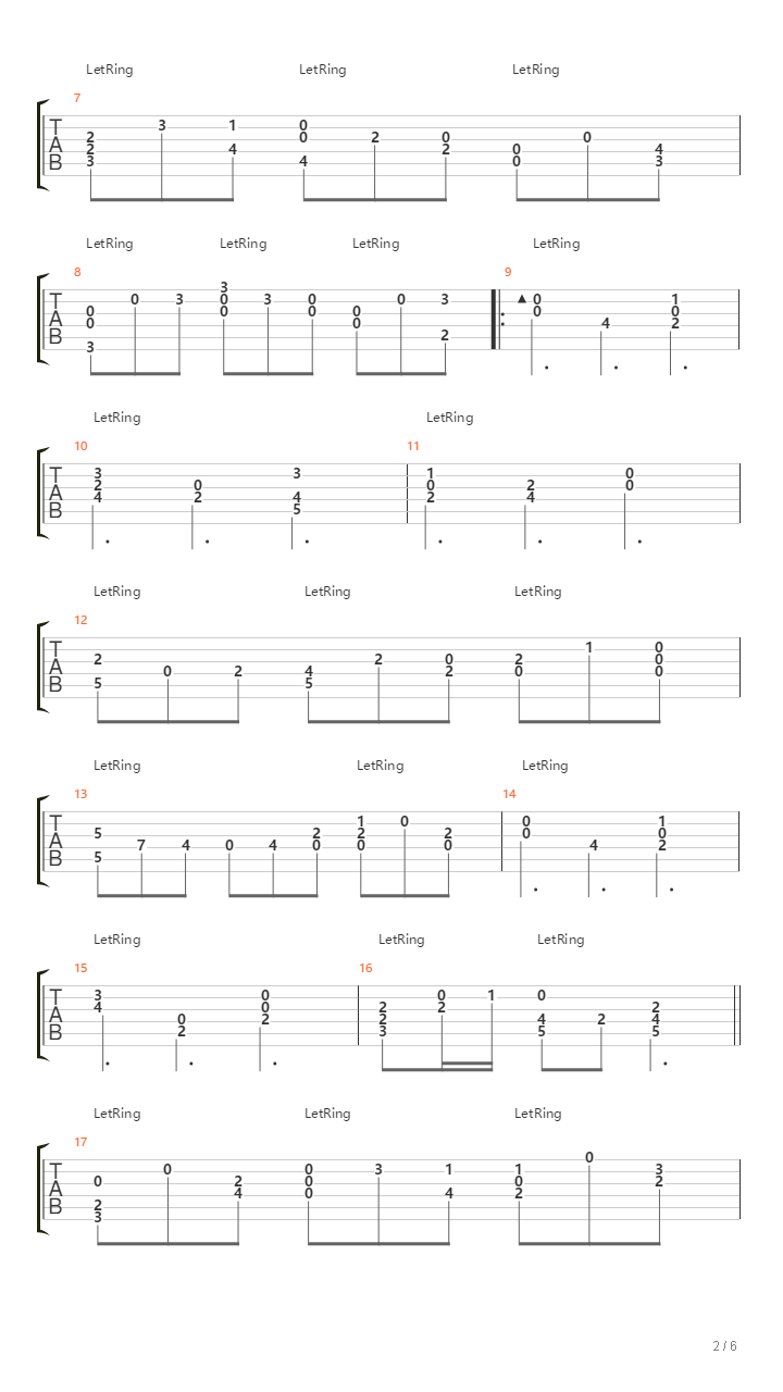 Herz und Mund und Tat und Leben, Cantata BWV 147吉他谱