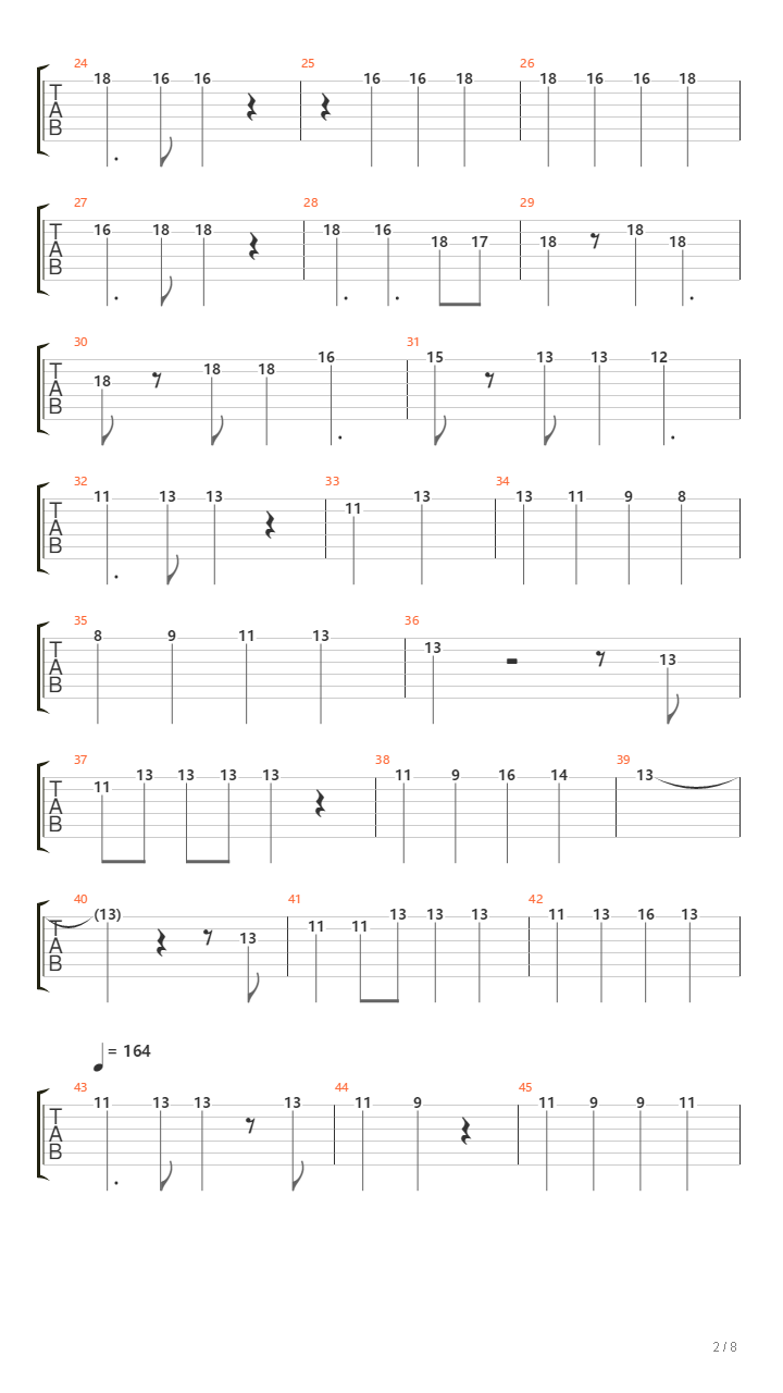 ブラック★ロックシューター(总谱)吉他谱
