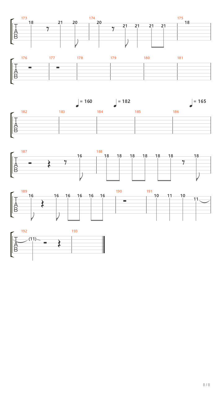 ブラック★ロックシューター(总谱)吉他谱