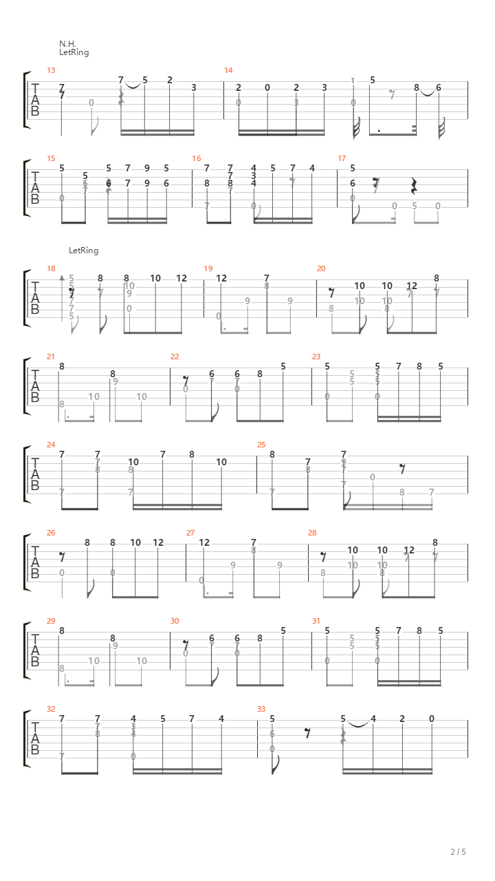 一步之遥 Por Una Cabeza（《闻香识女人》插曲）吉他谱