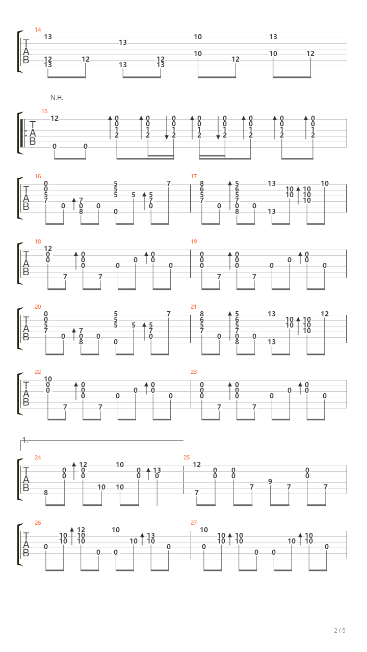 云宫迅音吉他谱