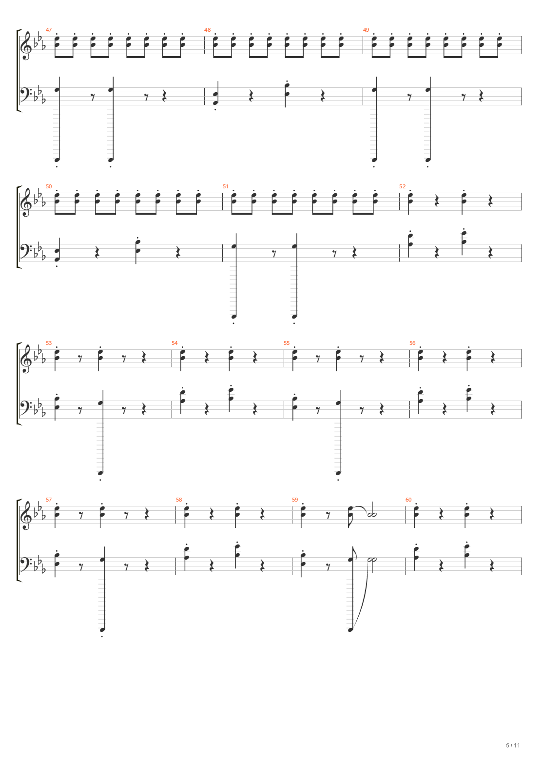 都落ち（落京 全乐器总谱）吉他谱