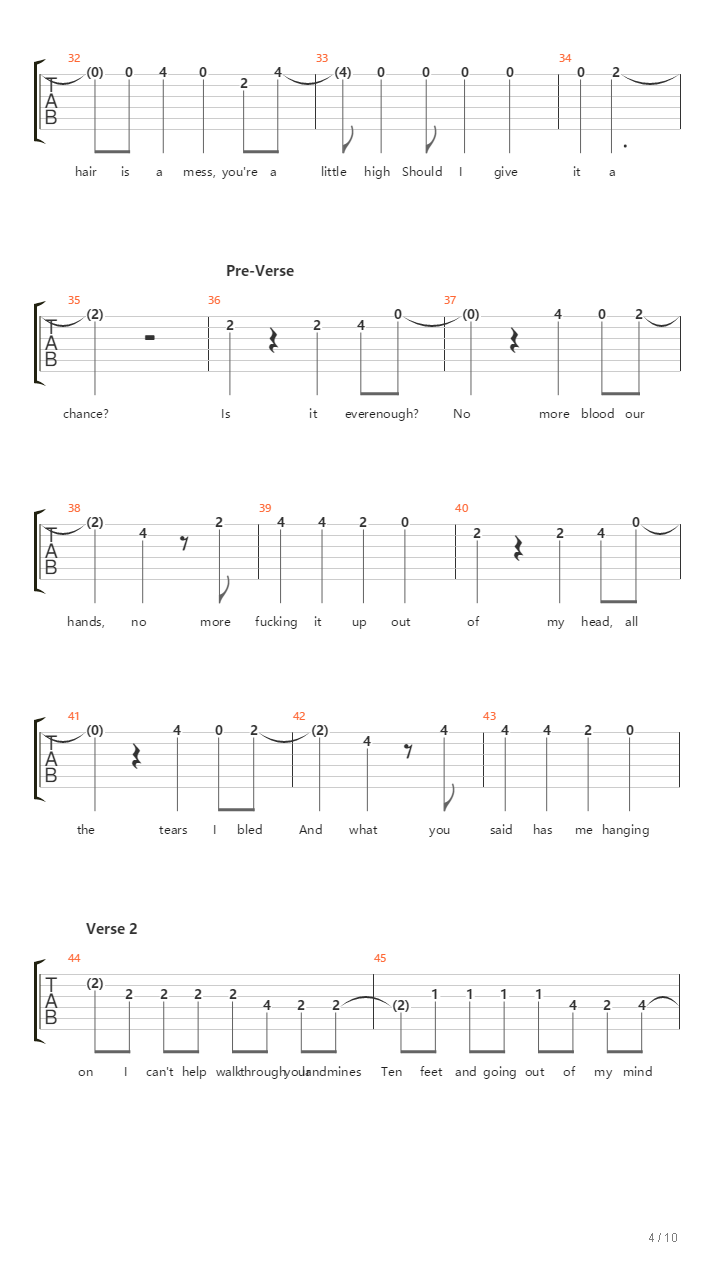 Landmines吉他谱