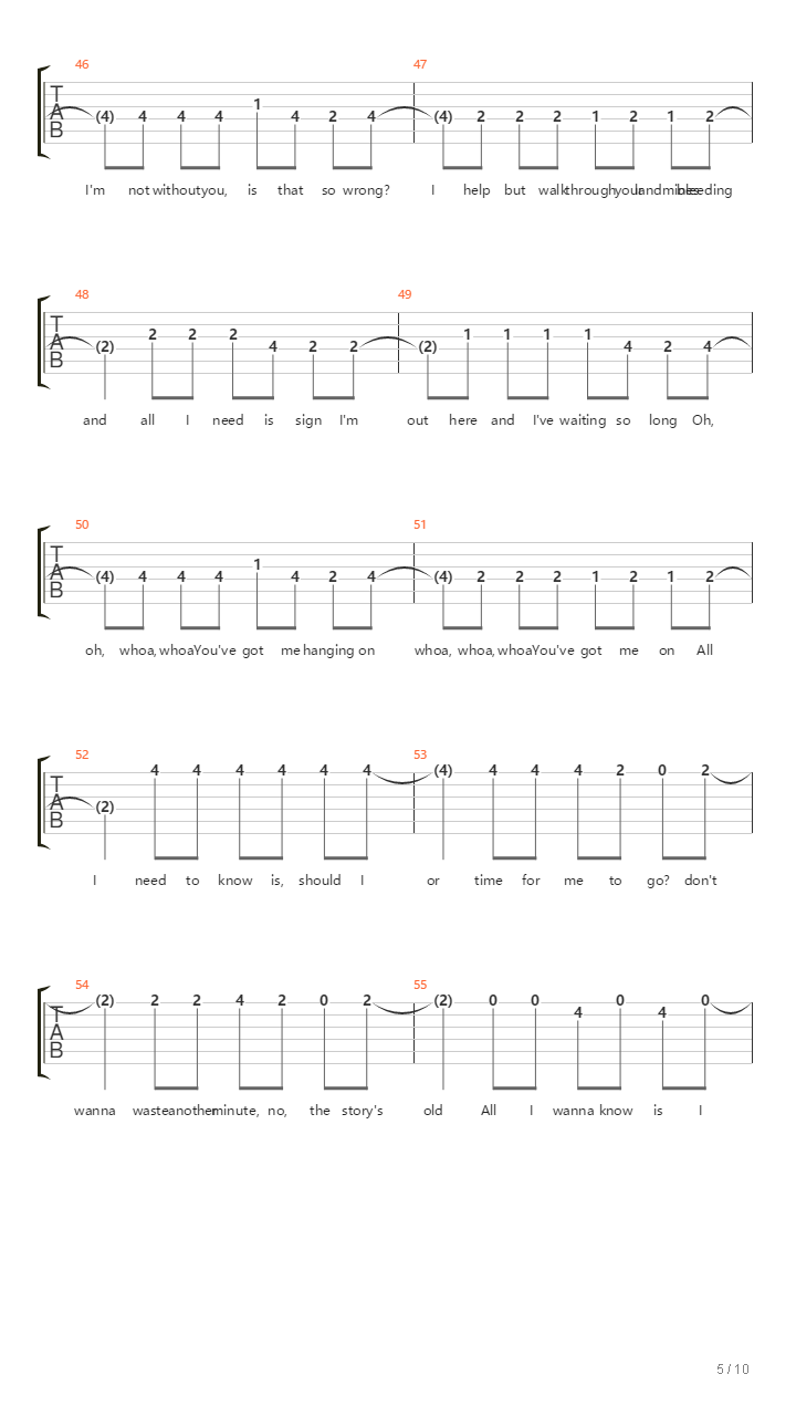 Landmines吉他谱