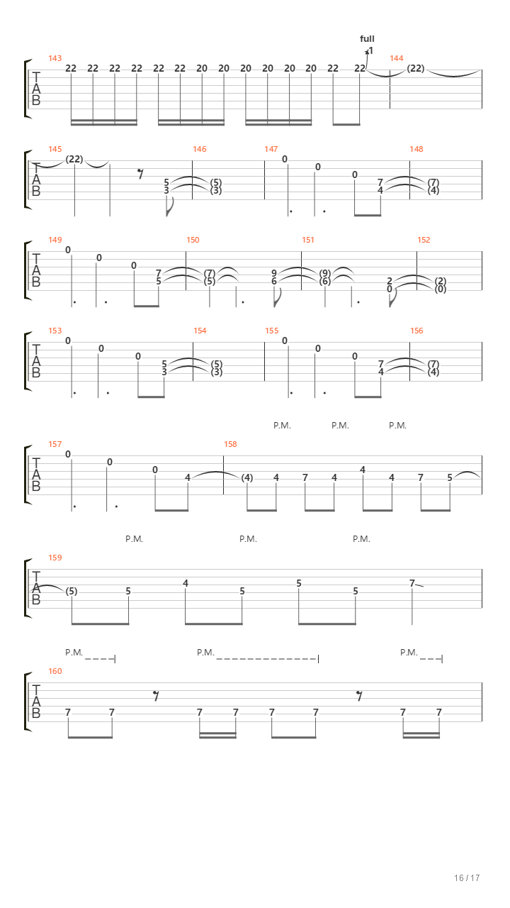 WWVII Part I&II吉他谱