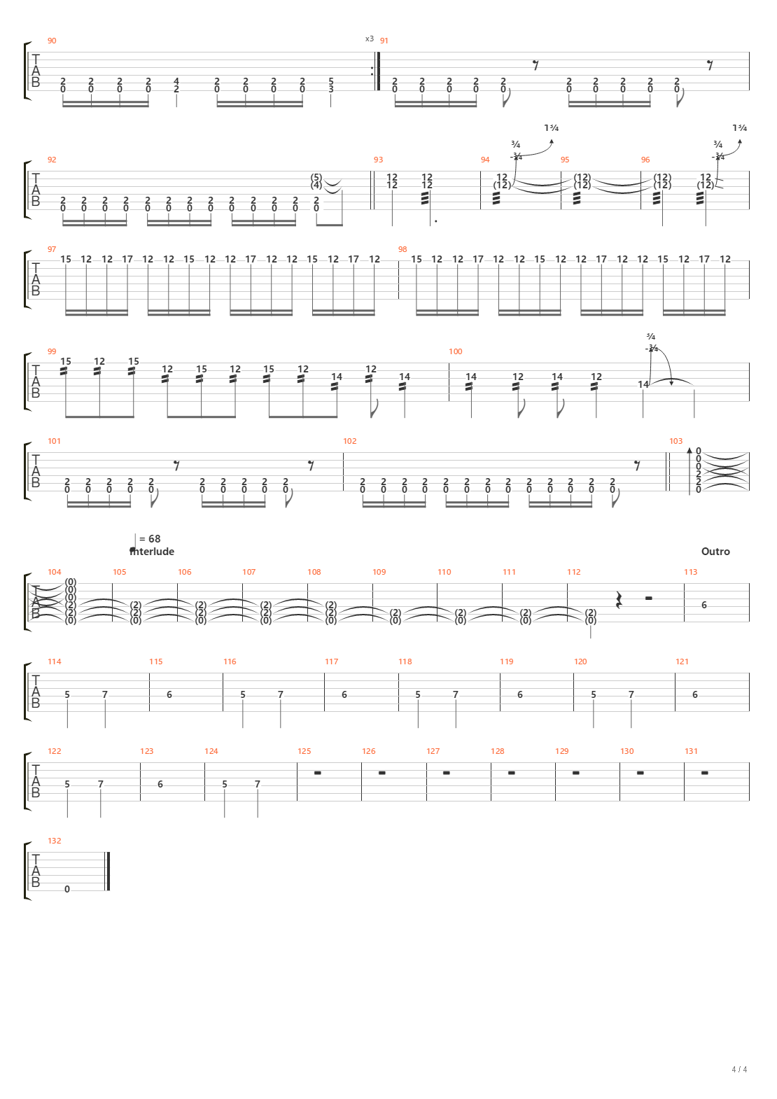 88吉他谱