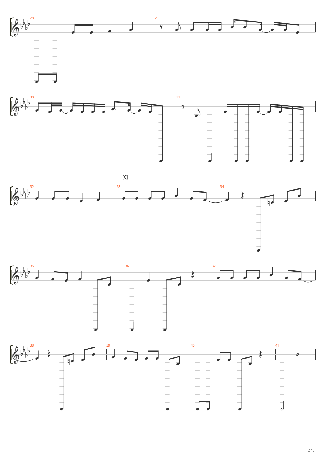 CHEMICAL REACTION吉他谱
