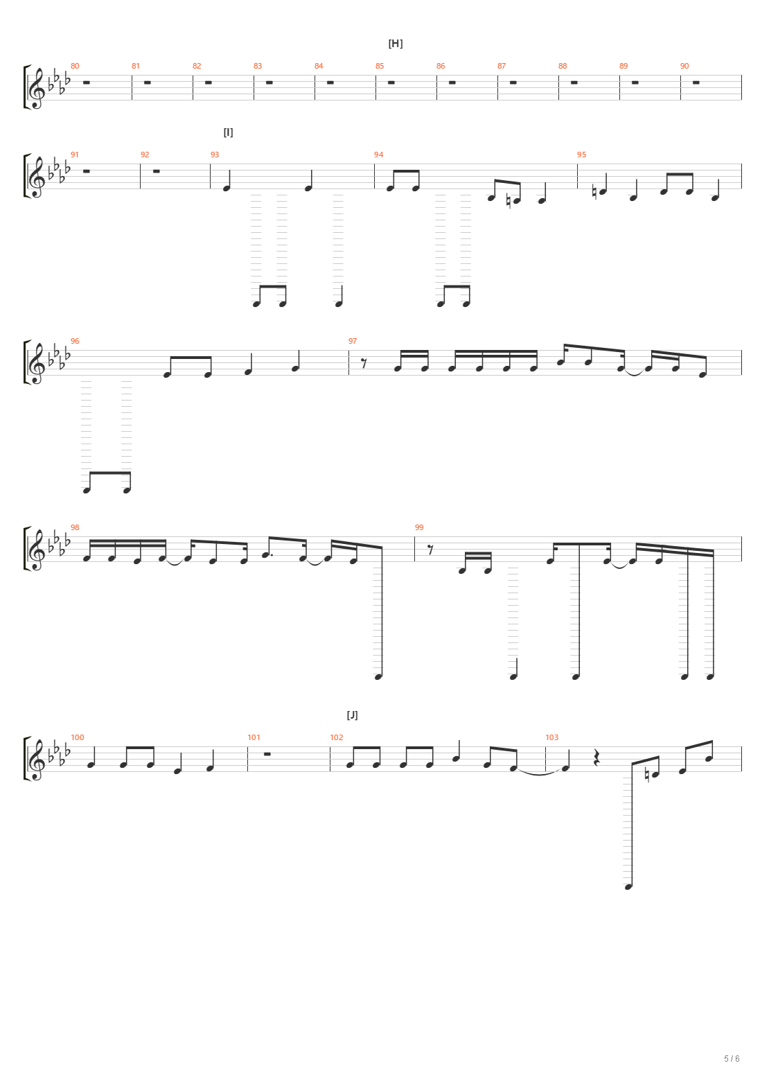 CHEMICAL REACTION吉他谱