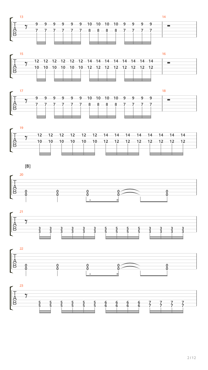 Without Holding Back吉他谱