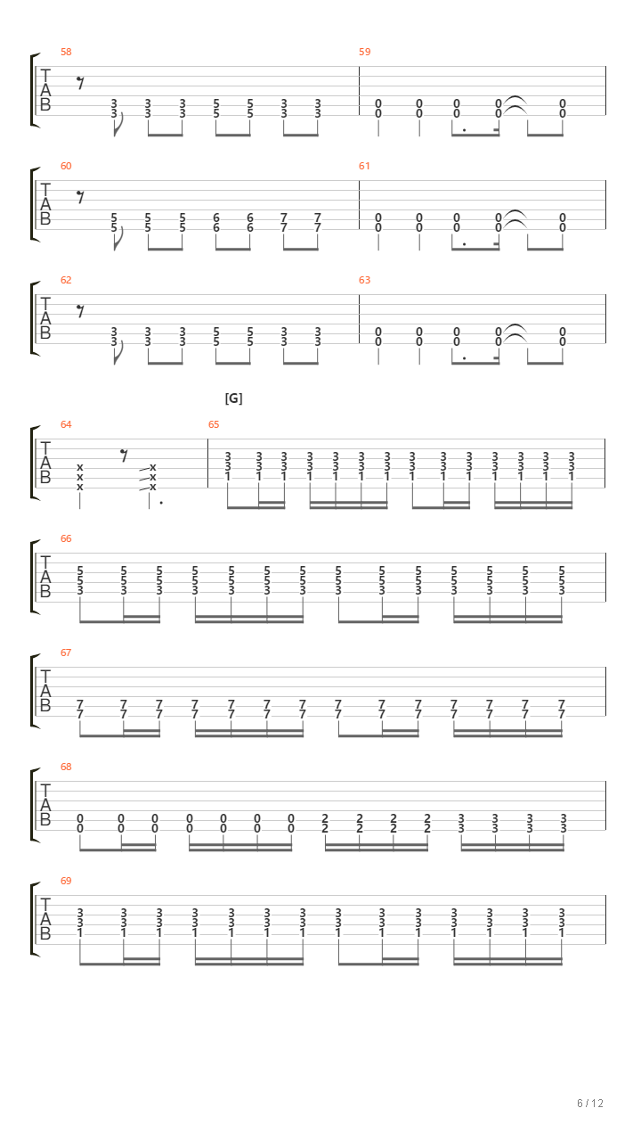 Without Holding Back吉他谱