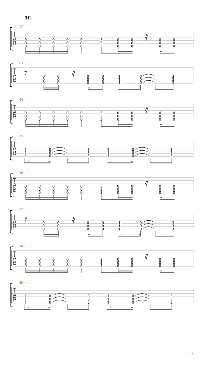 Without Holding Back吉他谱