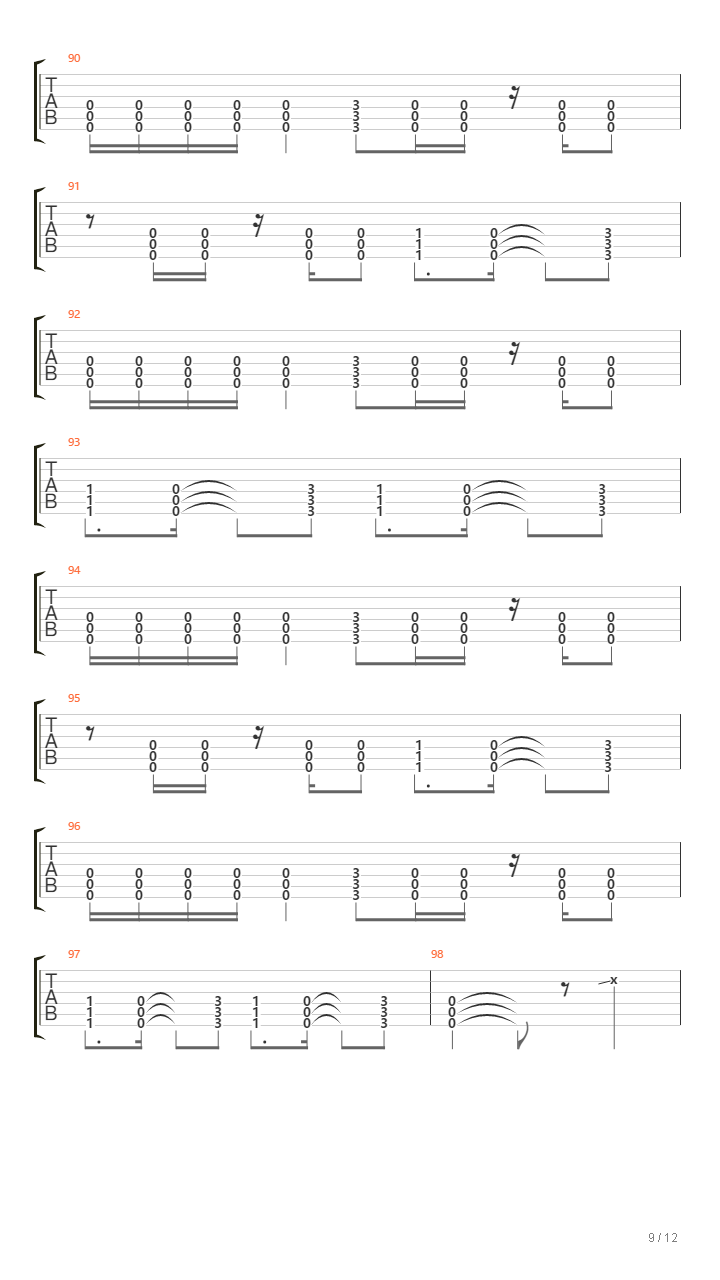 Without Holding Back吉他谱