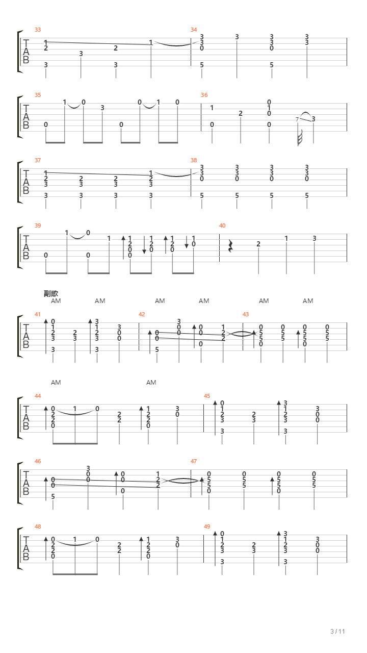 病名为爱吉他谱