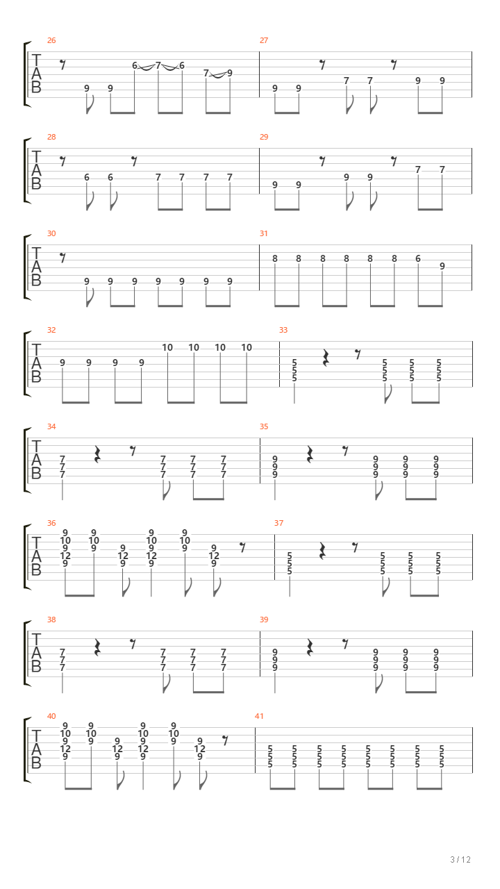 Gravity Wave吉他谱