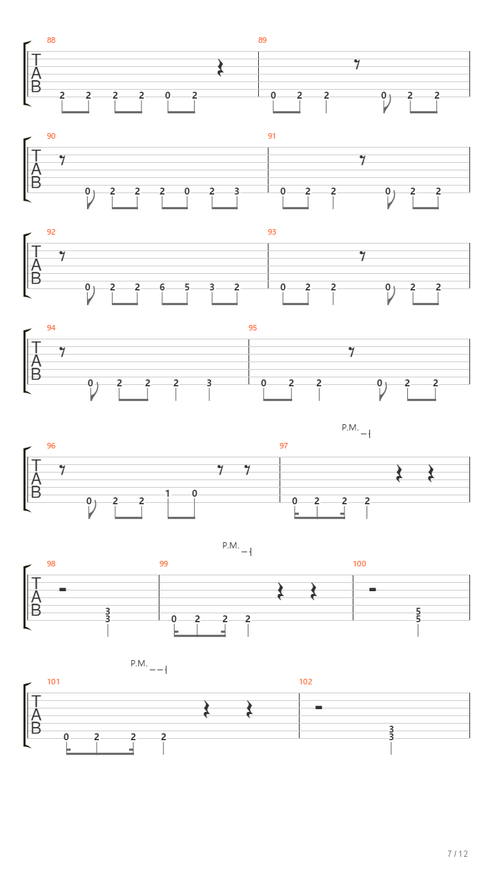 Gravity Wave吉他谱